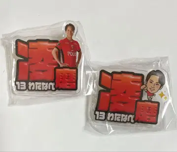 우라와 레즈 13 와타나베 료마 스타디움 가챠 네임 배지 레어 노멀