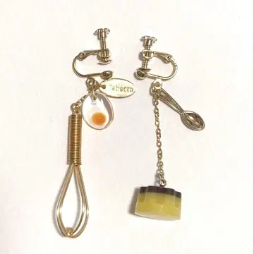 레베카 핸드메이드 귀찌 푸딩 계란 액세서리