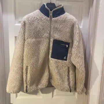 베이지 플리스 자켓