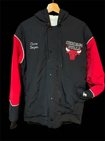 빈티지 90s 시카고 불스 NBA 스타터 자켓