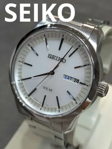 배터리 교체 완료 SEIKO 세이코 솔라 실버 V158-0AM0