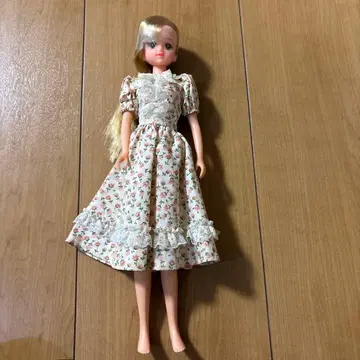 제니 인형 본체 꽃무늬 드레스