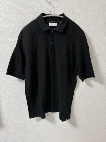 LACOSTE 블랙 피케 셔츠