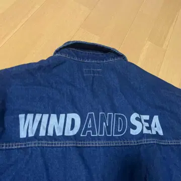 윈드앤씨 WIND&SEA XL 로고 프린트 데님 자켓