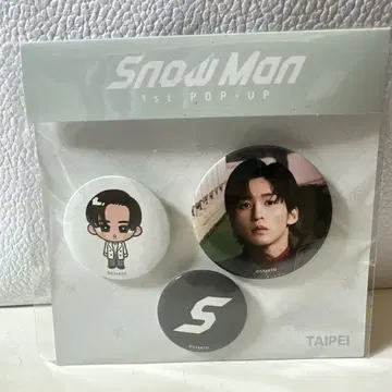 Snow Man 1st POP UP 캔뱃지 메구로 렌