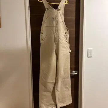Carhartt 카멜 오버롤 베이지 살로펫