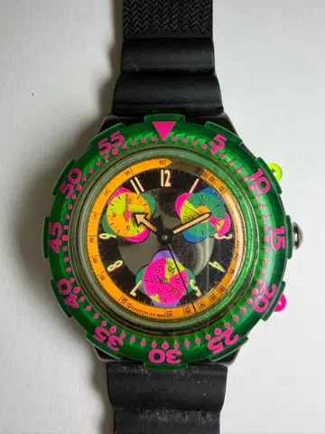 빈티지 Swatch 크로노그래프 [Seppia] 가동 확인 완료