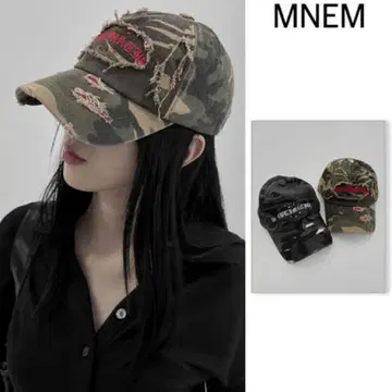 MNEM 카모 무늬 카모플라쥬 데미지 야구 모자