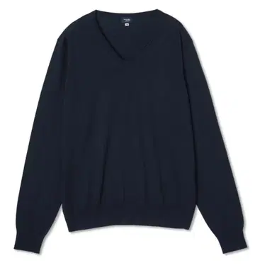 가마쿠라 셔츠 V넥 스웨터 (18 게이지) XL 사이즈