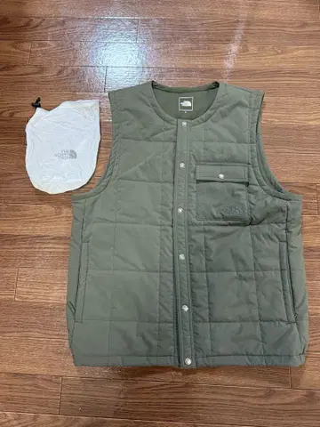 THE NORTH FACE 퀼팅 베스트 M 사이즈 올리브