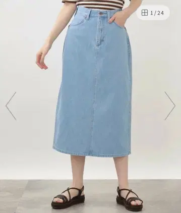 데님 롱 스커트