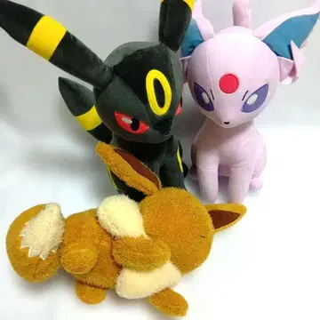 포켓몬 메챠모후굿토 봉제 인형 블래키 에브이 이브이