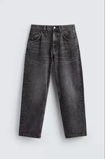 ZARA 배기핏 데님 블랙 28