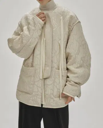 todayful Jacquard Piping Blouson 36 에크루