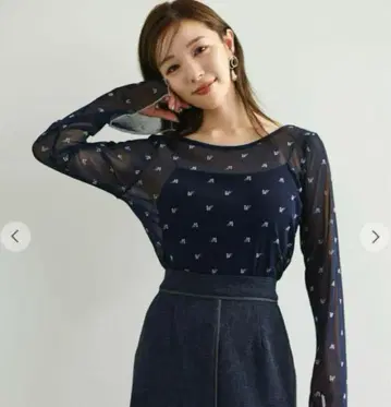 에메인*Aimeine* 오리지널 플로키 튤 풀오버