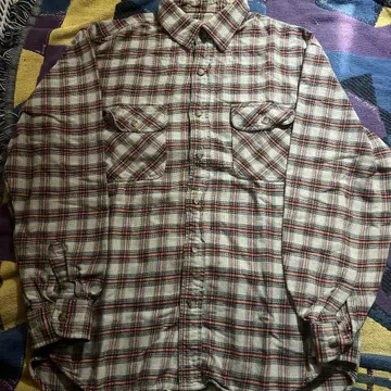 90s 플란넬 셔츠 뱀 플란넬 체크 셔츠