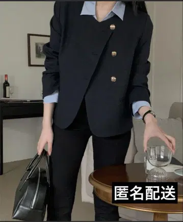 페미닌 노카라 오버 자켓