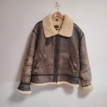 무스탕 코트 TYPE B-3 플라이트 자켓 LL 브라운