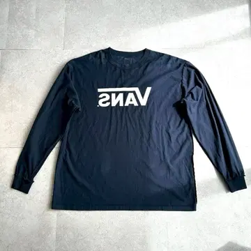 A.H x VANS 콜라보 롱T 네이비