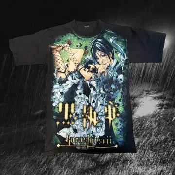 블랙 시크릿 빈티지 멕시칸 부트 탑 피스 애니메이션 티셔츠