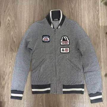 HYSTERIC GLAMOUR 패치 부착 집업 블루종 맨투맨 S