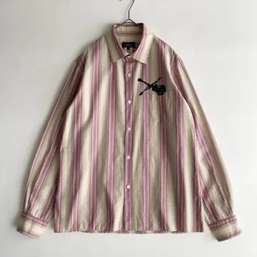 A.P.C. (iz) 프랑스제 3 악기 모티브 프린트 와이드 셔츠