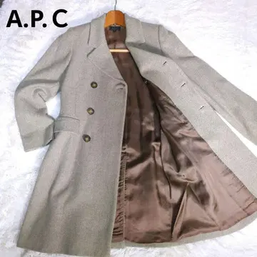 [새상품급] A.P.C 아페쎄 롱 코트 더블 버튼 체스터 코트