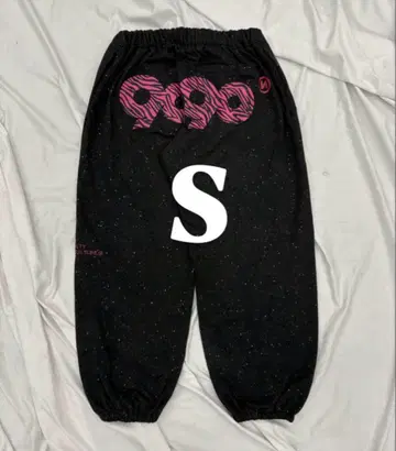 9090 girl 90 Logo Glitter Sweat Pants
