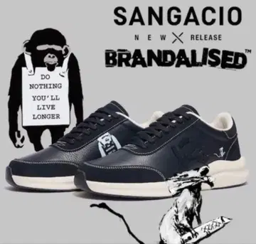 SANGACIO BRANDALISED 블랙 스니커즈