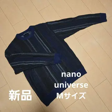 새상품급 nano universe 스트라이프 니트 스웨터