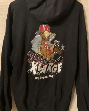 XLARGE 블랙 후드티