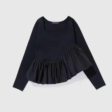 Knit Docking Asymmetry 벌룬 상의