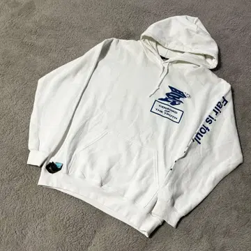 [ USED ] WANNA  속기모 그래픽 후드티 M