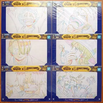 원피스 제일복권 메모리얼로그 F상 원화 아트 미개봉 새상품 6종 세트