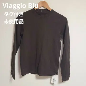 Viaggio Blu 비아지오 블루 니트 스웨터 긴팔 울 2 브라운