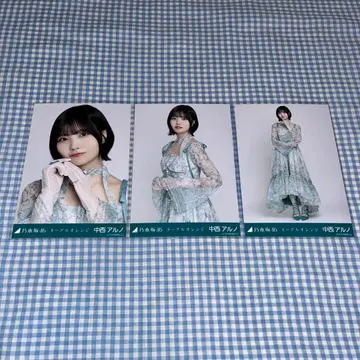 노기자카46 나카니시 아루노 브로마이드 네이블 오렌지 3종 컴프