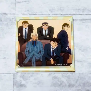 코난랜드 명탐정 코난 스퀘어 캔뱃지 TD 메모리얼 캔뱃지