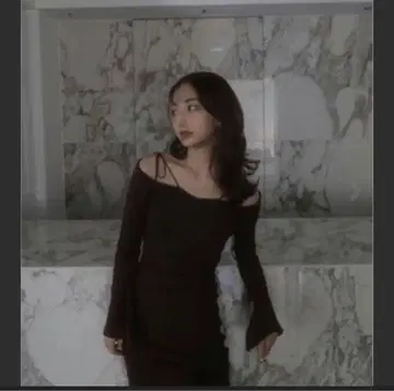 melt the lady 백 오픈 리본 원피스