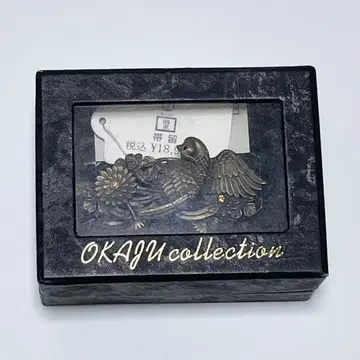 OKAJU collection 오비 고정 띠 새와 꽃 디자인