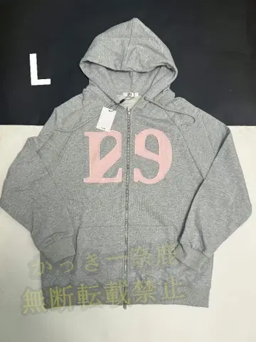 ILLIGO 129 로고 그레이 후드 부착 후드티 29 프린트