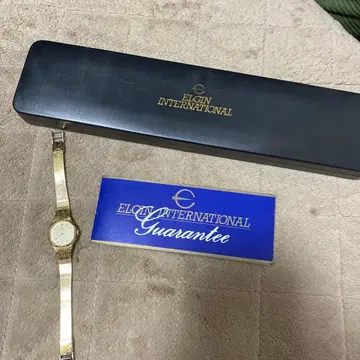 ELGIN INTERNATIONAL 골드 아날로그 시계