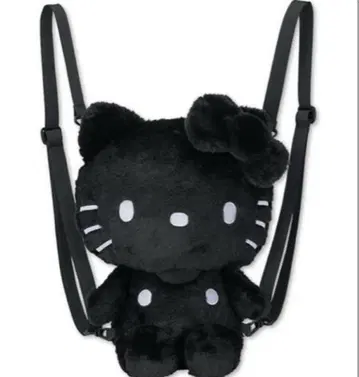 새상품 HELLO KITTY 봉제 인형 백팩 블랙 헬로키티