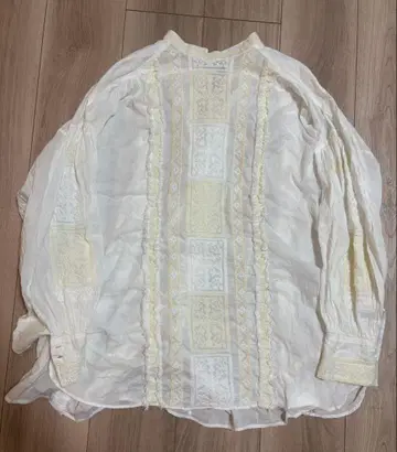 FRAMeWORK 자수 프린지 블라우스 화이트 프레임워크