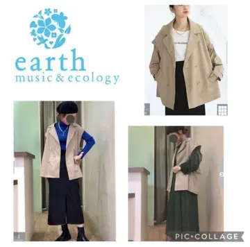 어스 뮤직 앤 이콜로지 2way 숏 트렌치코트