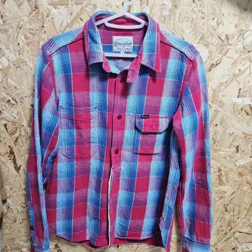 STUDIO D'ARTISAN 체크 무늬 플란넬 셔츠 M 사이즈