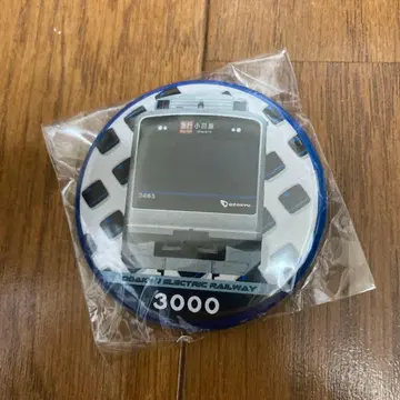 오다큐 전철 와쿠와쿠 스탬프 랠리 경품 캔뱃지
