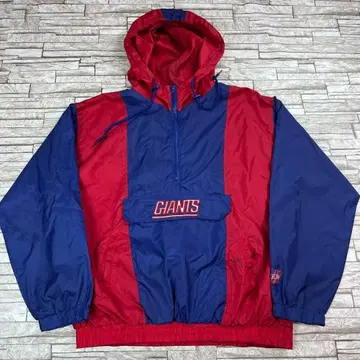 NFL 뉴욕 자이언츠 아노락 후드티 블루 레드 USA