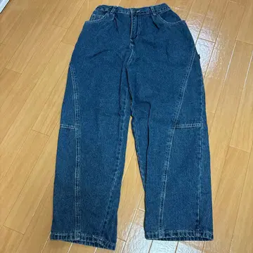 EAZY MISS 다크 블루 와이드 팬츠 M
