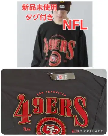 NFL 샌프란시스코 49ers 긴팔 티셔츠 NFL 프린트 긴팔 셔츠