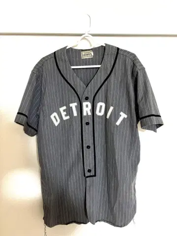 PHERROW'S DETROIT 스트라이프 셔츠 베이스볼 셔츠